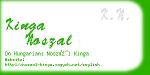 kinga noszal business card